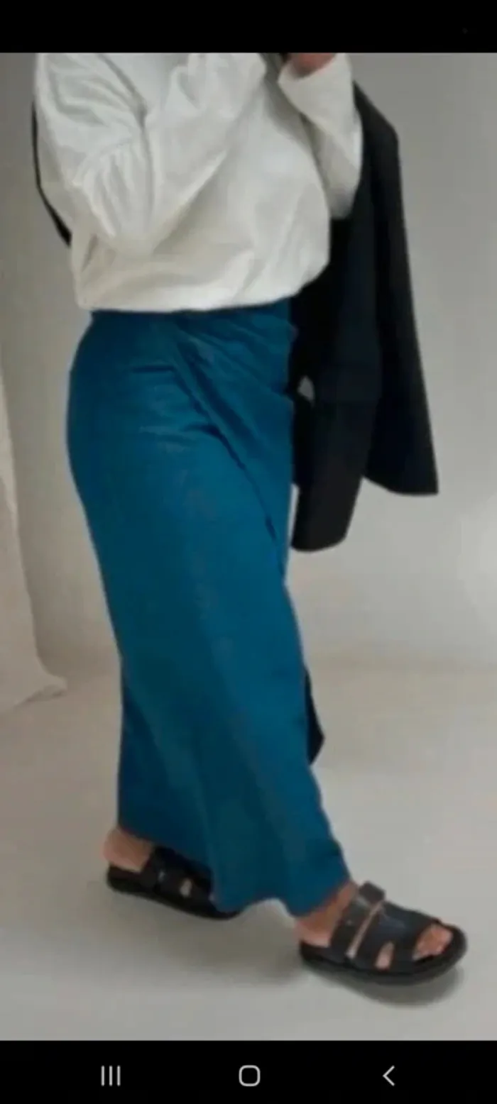 Jupe longue en jeans taille m neuve - photo numéro 4