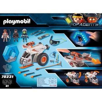 PLAYMOBIL 70231 Top Agents  Véhicule des neiges