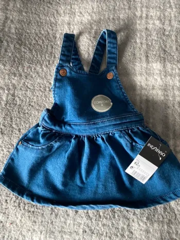 Jupe  salopette jean