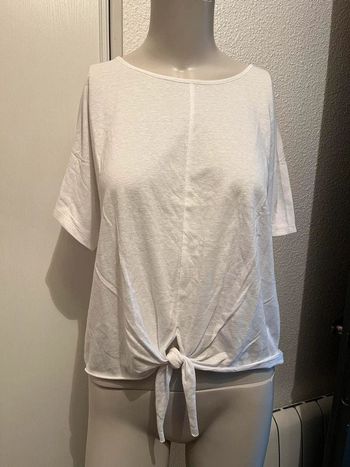 T-shirt blanc nœud Primark S 36