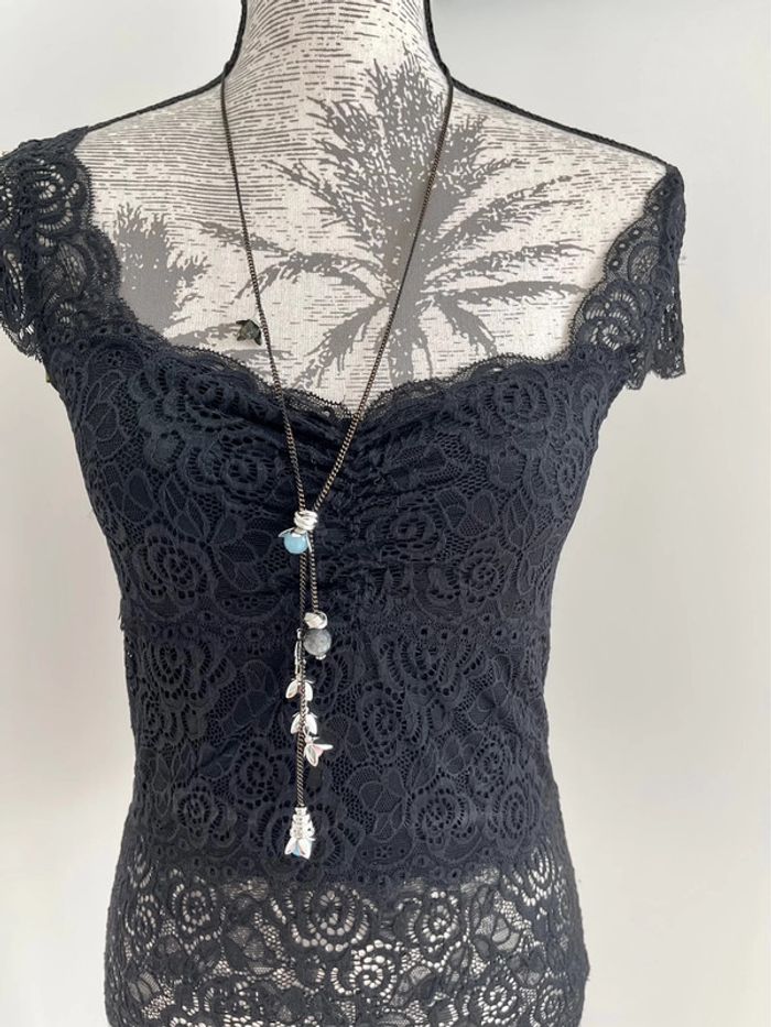 Sautoir fantaisie Fleurs