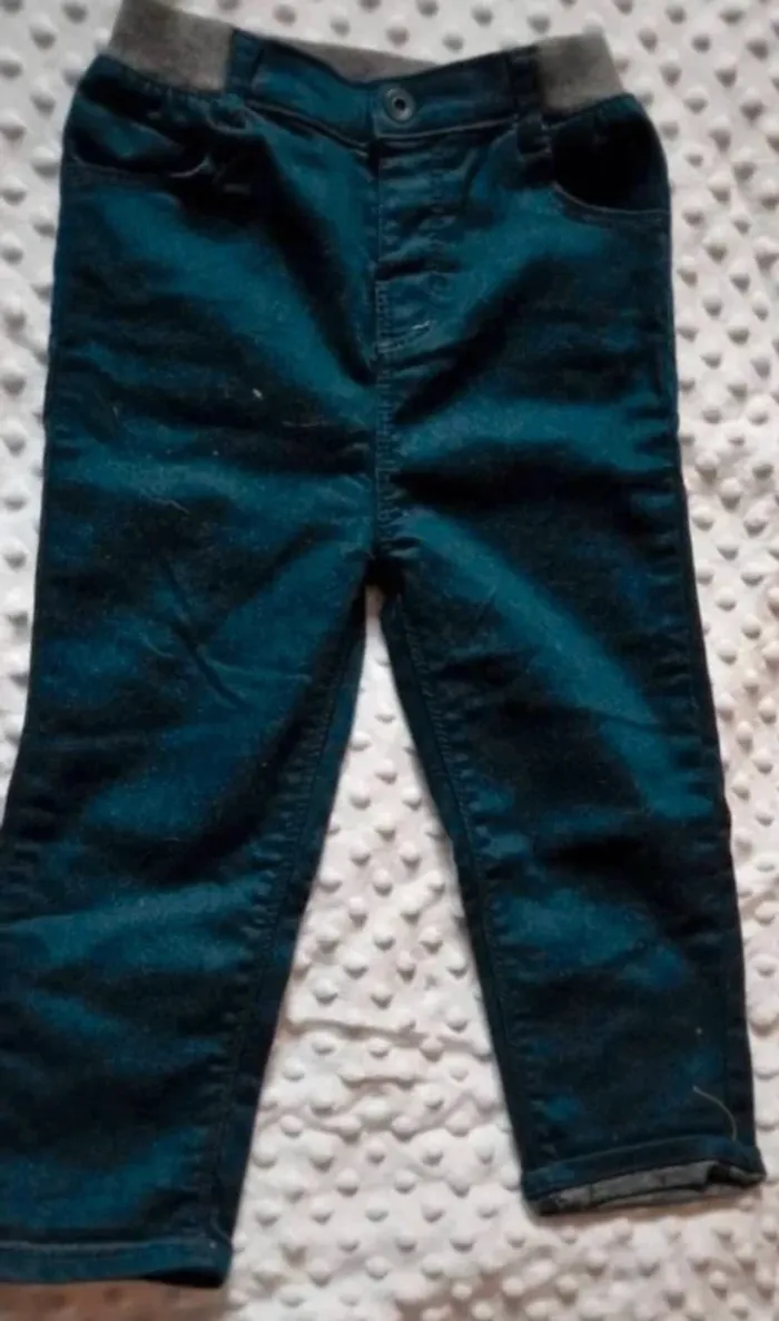 Jean avec ceinture élastique