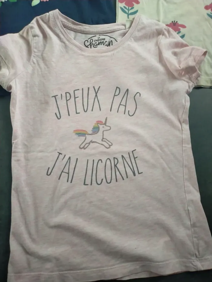 Lot tee-shirt manches courtes 8 ans - photo numéro 2