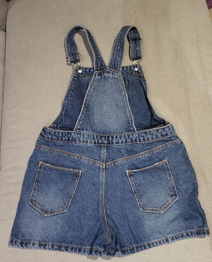 Salopette en jeans courte 8 ans kiabi - photo numéro 2
