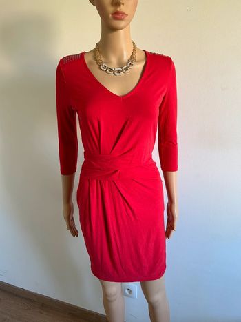 Robe rouge à manches courtes Morgan taille XS TBE
