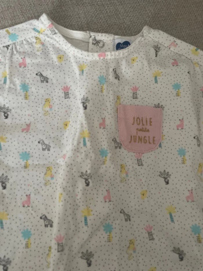 Tee shirt motif 6 mois mots d’enfants - photo numéro 2