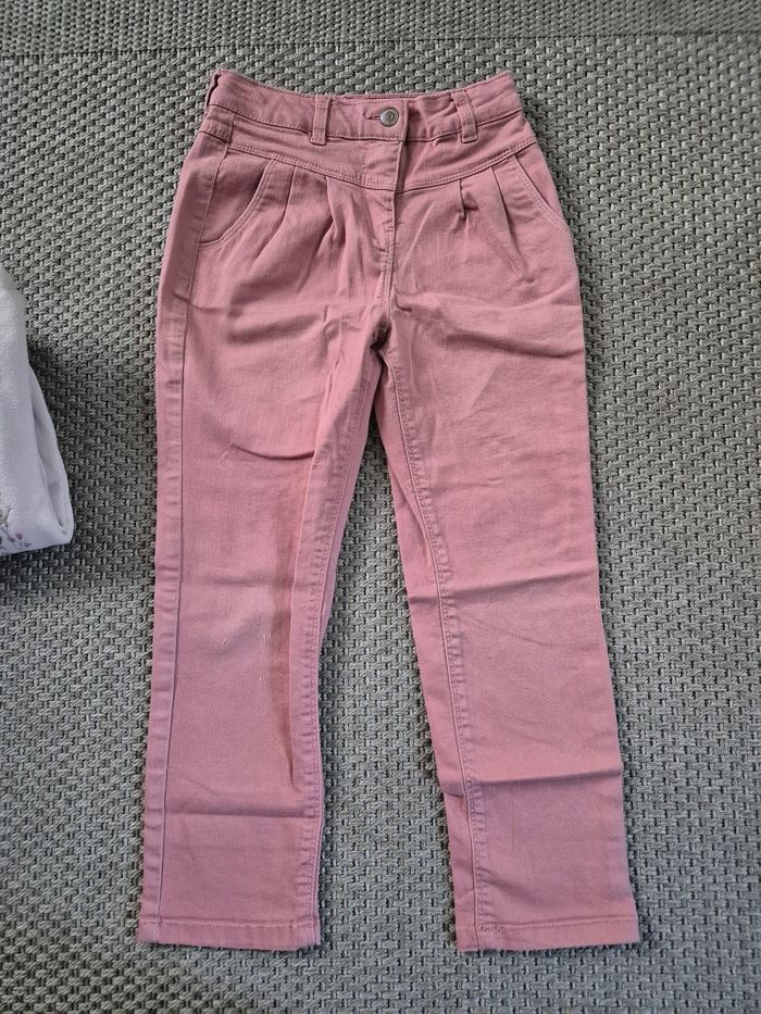 Ensemble jean vieux rose "mum" + pull bouffant "bichette" - 7/8ans - photo numéro 7