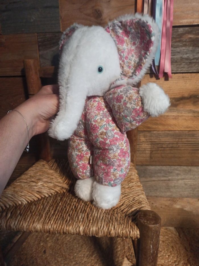 Peluche éléphant vintage Becard liberty tbe - photo numéro 5