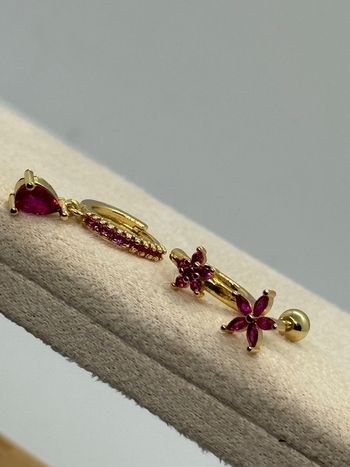 Ensemble de 3 boucles d’oreilles 