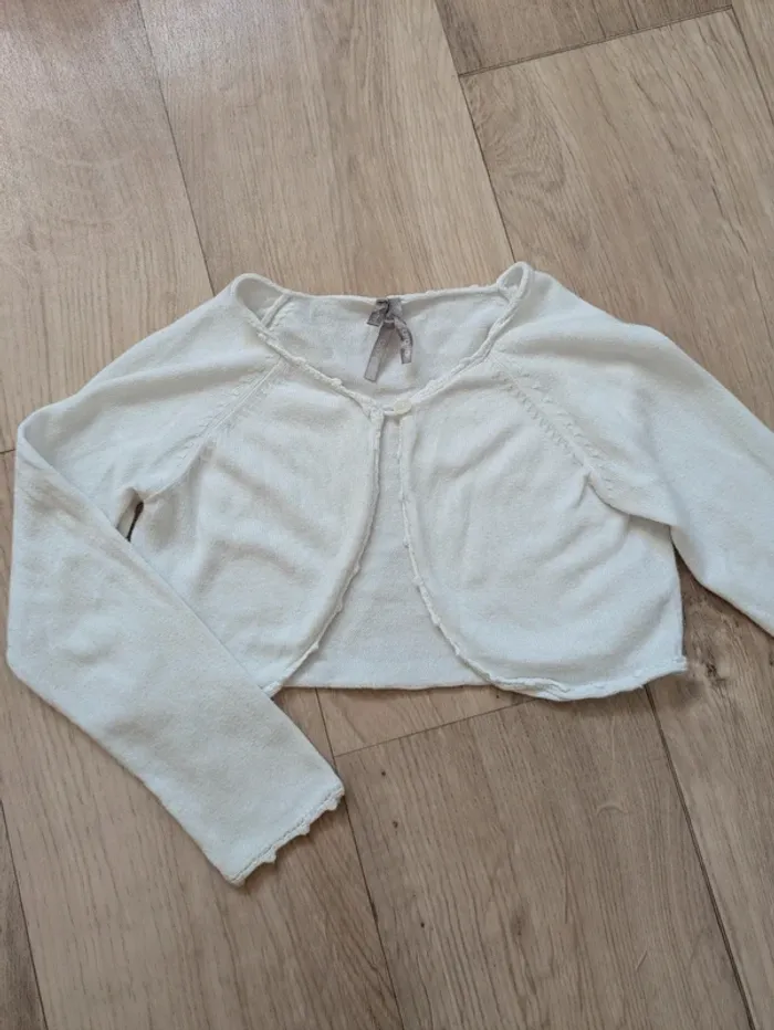 Gilet boléro blanc/crème Orchestra 3 ans