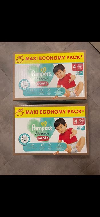 148couches Pampers harmonie pants 4 remise 30% code zen30