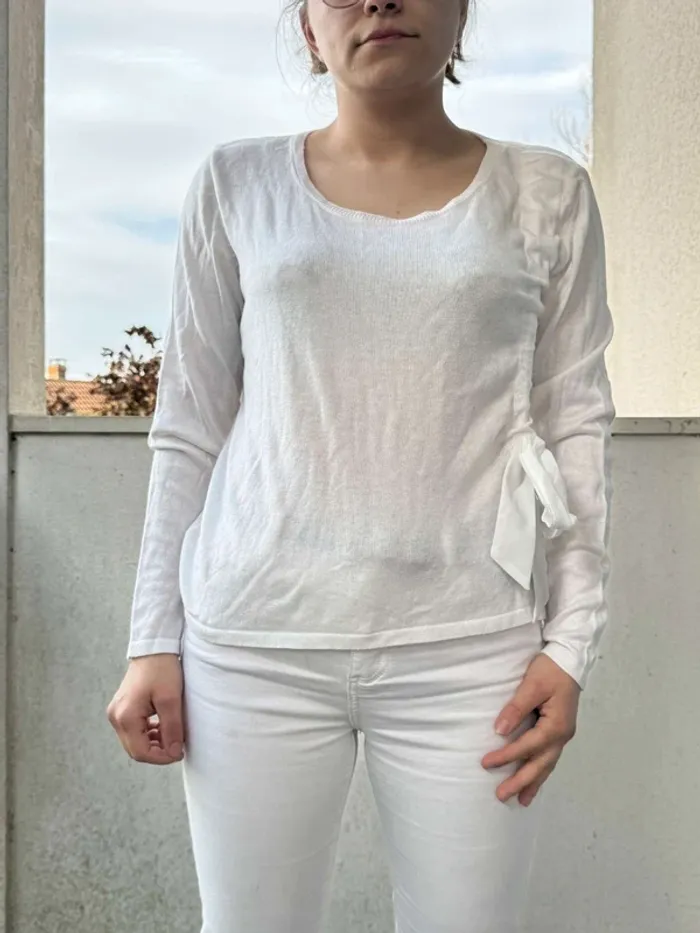 Pull blanc - photo numéro 4