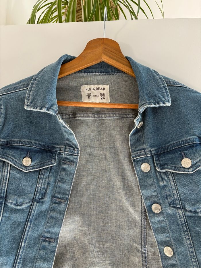 Veste en jean Pull and Bear - Taille S - photo numéro 2