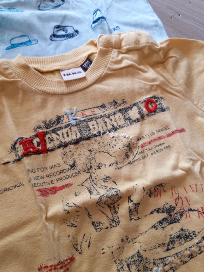 1 lot 2 tee-shirt manches courtes ikks - photo numéro 3