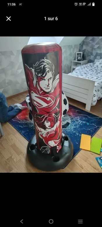 Punching-ball enfants marvel avec gants