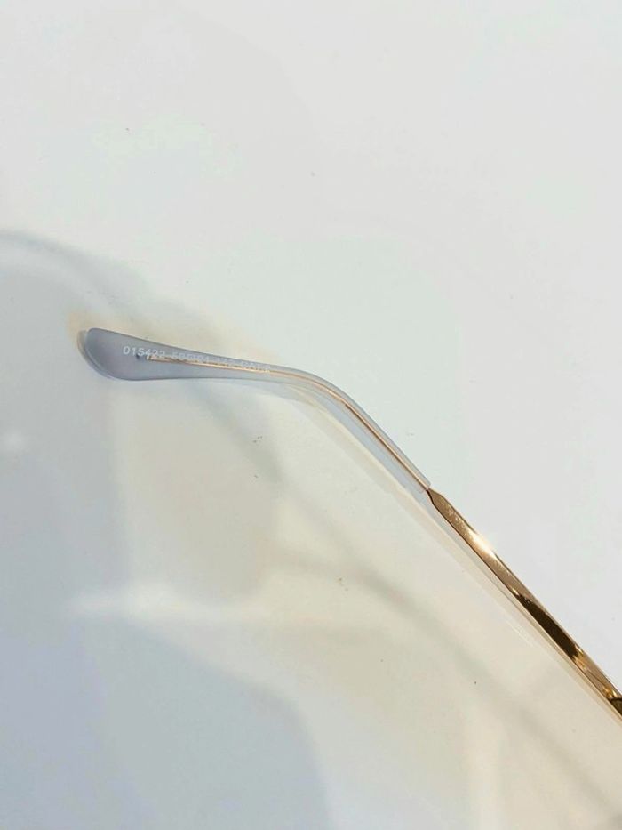 Lunette de soleil mixte ovale dorée uvprotection catégorie 2 taille small - photo numéro 4