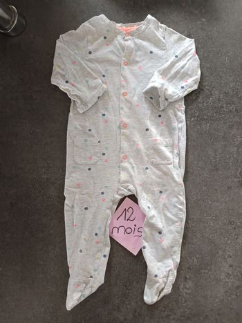 Pyjama à pois 12 mois