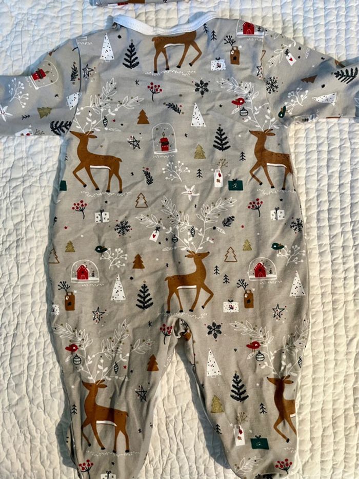 Ensemble NEUF pyjama léger + bonnet Linvosges 6 mois - photo numéro 4
