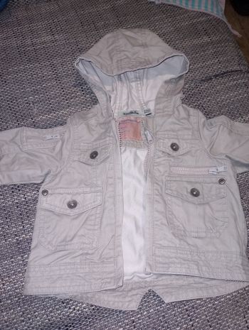 Veste coupe vent avec doublure détachable 3mois