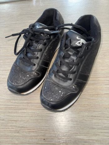 Basket airness noir pailleté argent taille 38