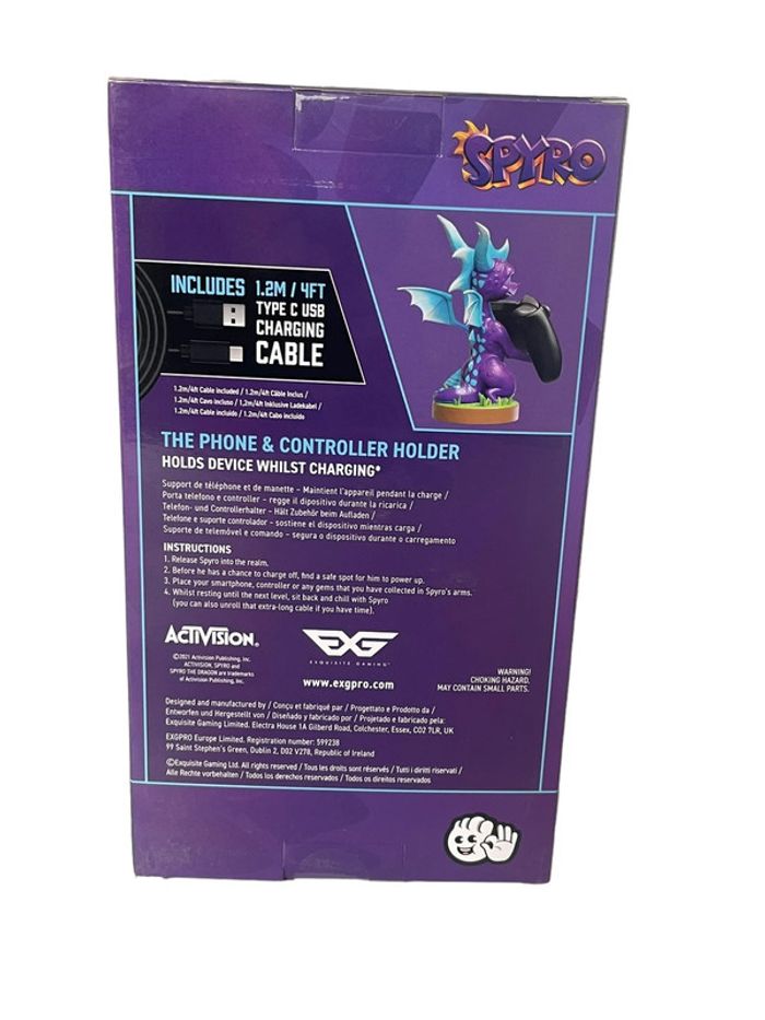 Figurine porte-manette / téléphone Ice Spyro Câble Guys Exquisite Gaming neuf - photo numéro 2