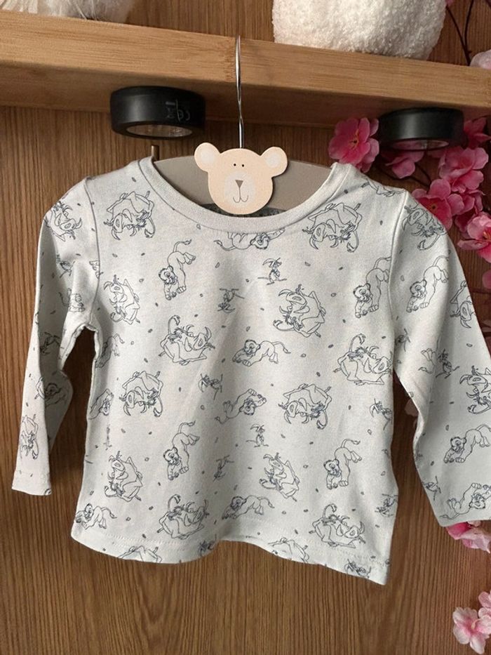 Salopette/t-shirt ML taille 80 cm - photo numéro 7