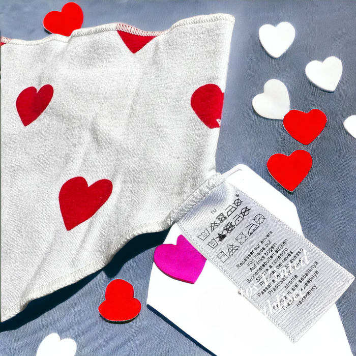 Ensemble 2P combinaison bandana coeurs Petit Bateau 6 mois TBE (19€) - photo numéro 5