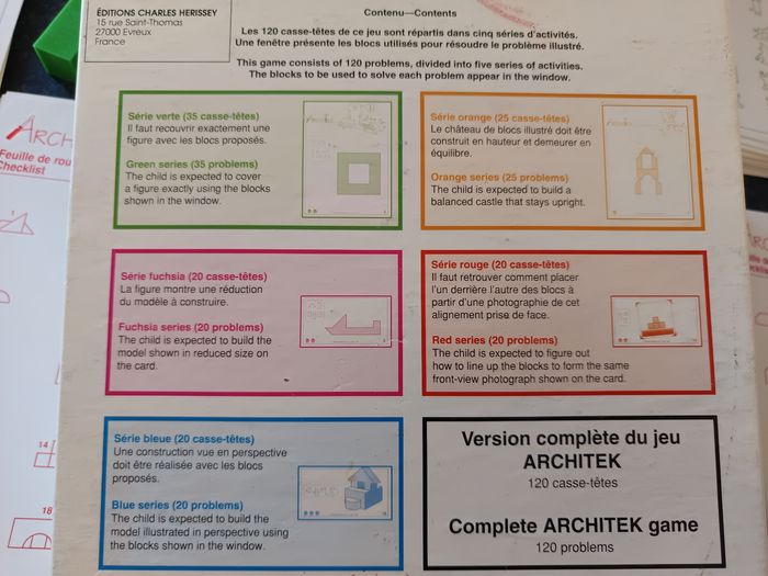 Architek jeu Chenilière Accès vers les maths GS - photo numéro 2