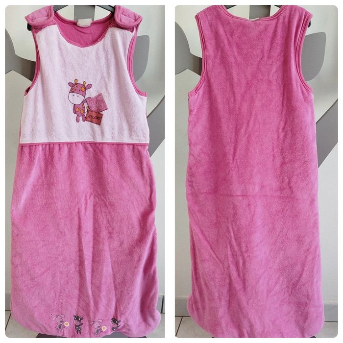 Turbulette rose épaules à scratch taille 12/18mois