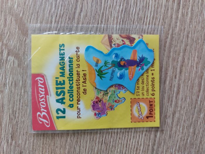 Magnet Brossard carte d'Asie Taiwan & Philippines