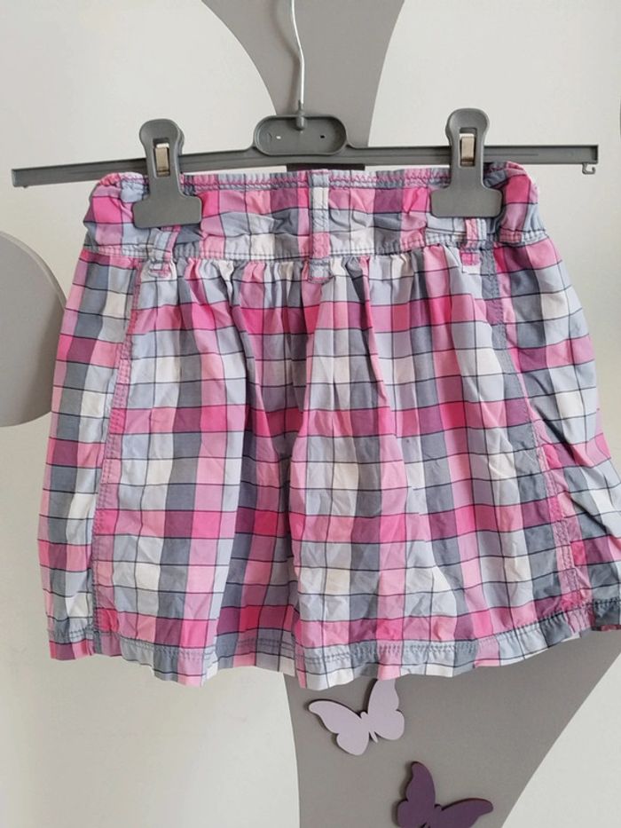 Jupe à carreaux multicolore Okaïdi taille 8 ans - photo numéro 2