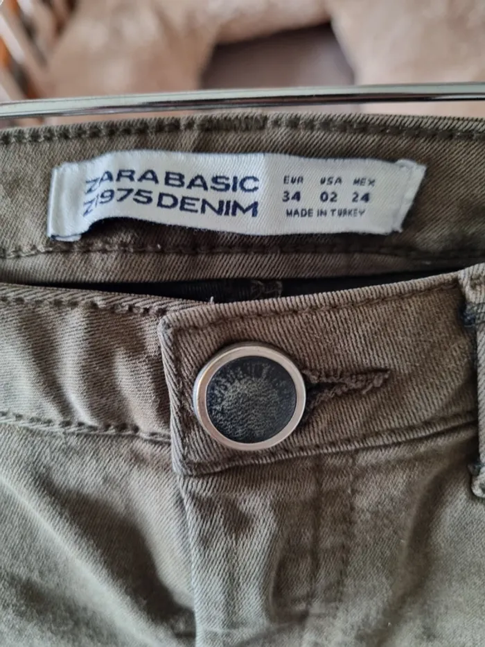 Pantalon kaki skinny ZARA 34 - photo numéro 3