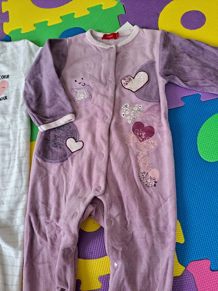 Lot 4 pyjamas velours 12m - photo numéro 5