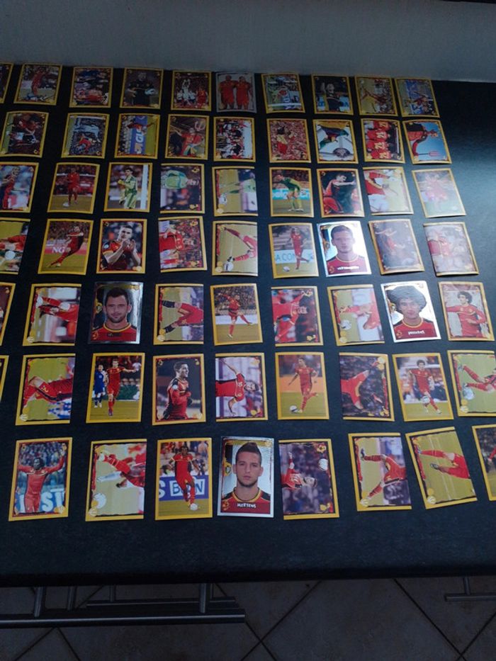 Lot de 104 stickers différents des Diables Rouges .Brazil 2014 - photo numéro 2