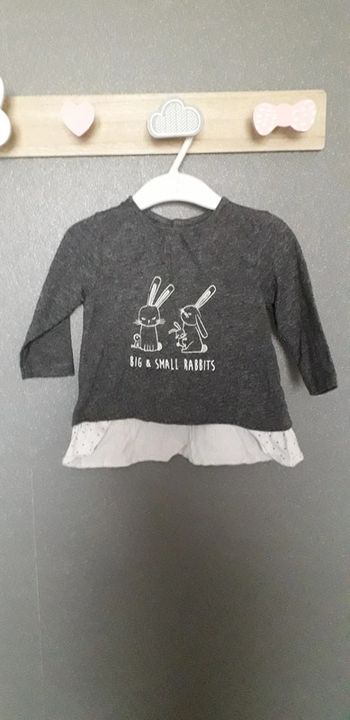 T.shirt tunique manches longues 9 mois