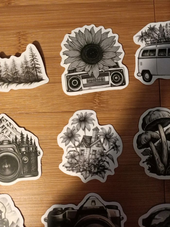 Stickers décors paysages en noirs et blancs - photo numéro 4