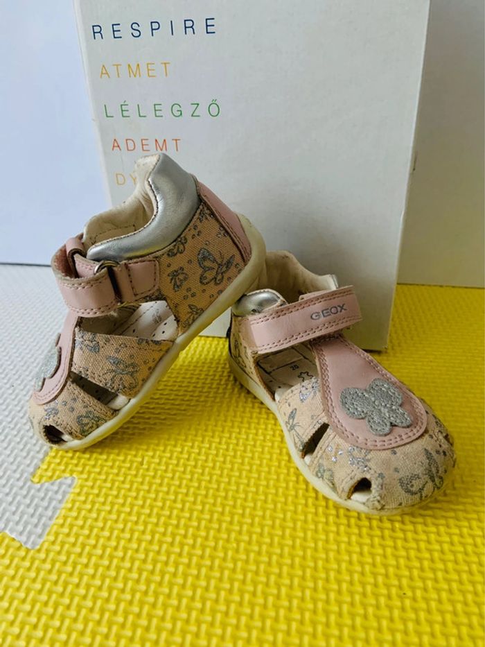 Sandales filles rose gris Elthan Geox 20 - photo numéro 3