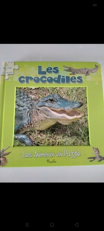 Livre puzzle Crocodile