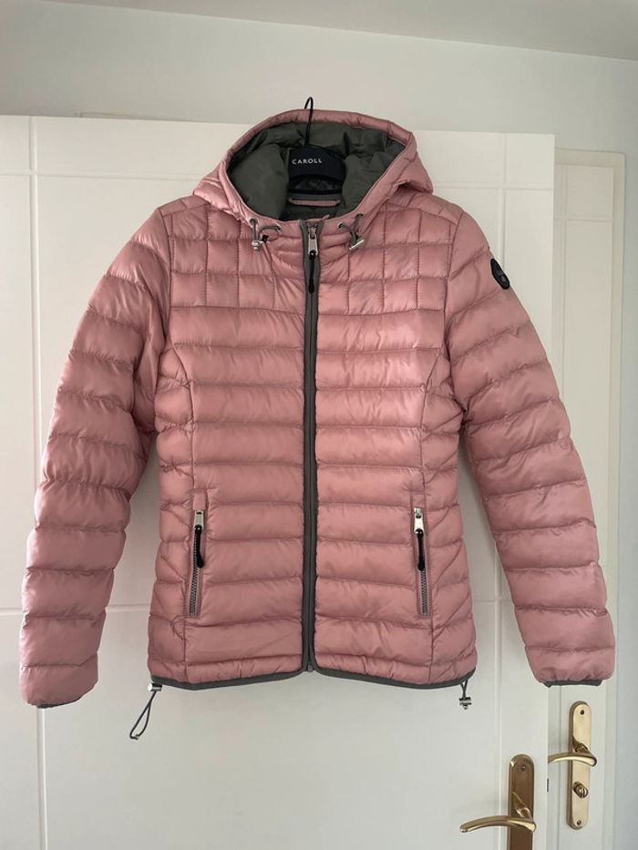 Doudoune femme rose et grise Napapijri - Taille S