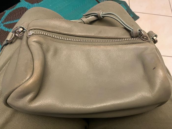 Petit sac cuir kaki - photo numéro 3