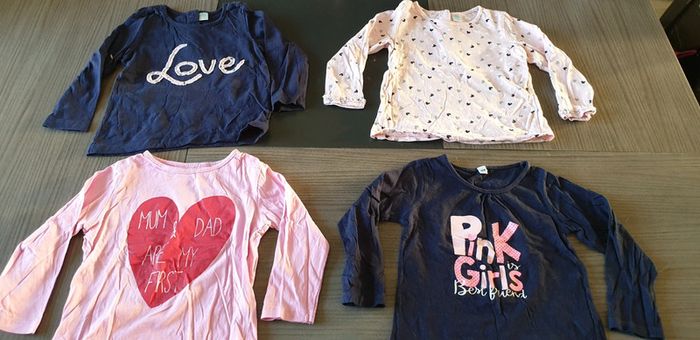 4 tee-shirts manches longues 23 mois