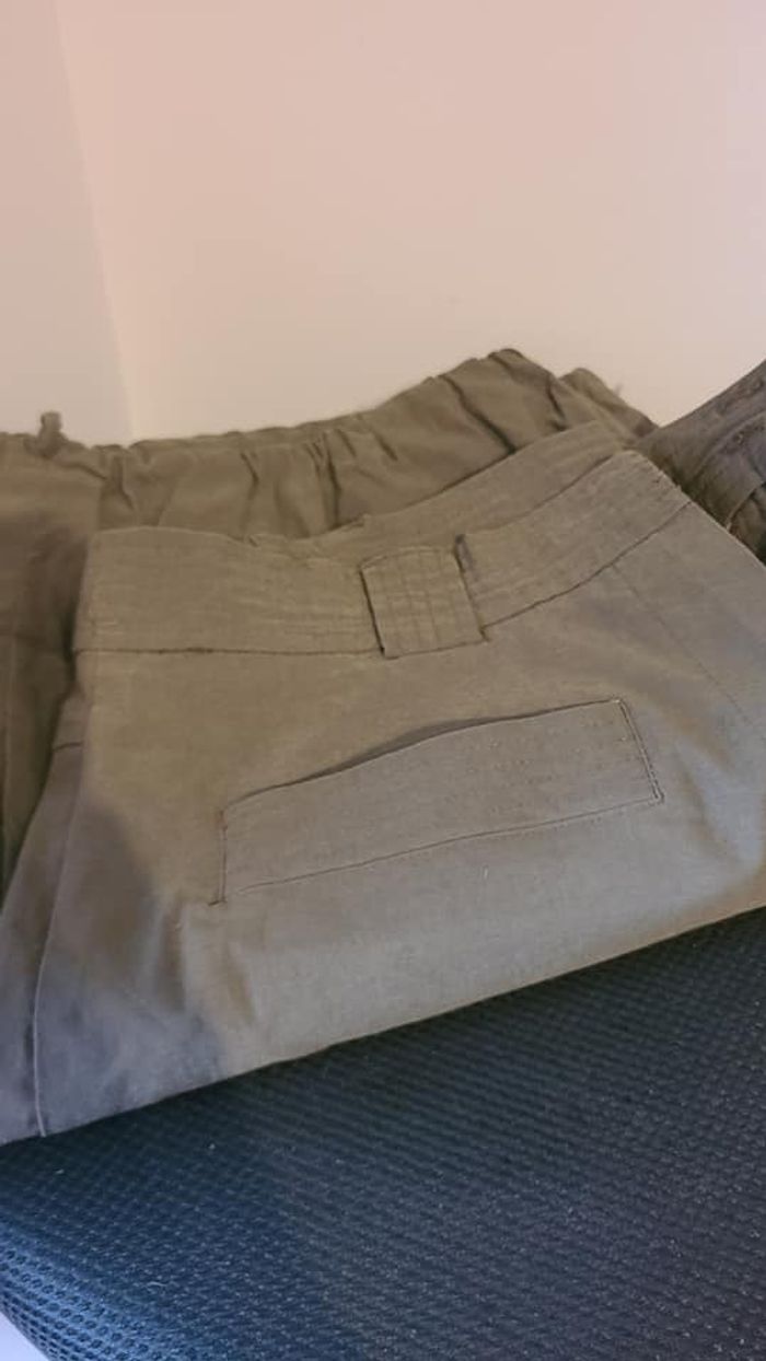 pantacourt large kaki taille 46