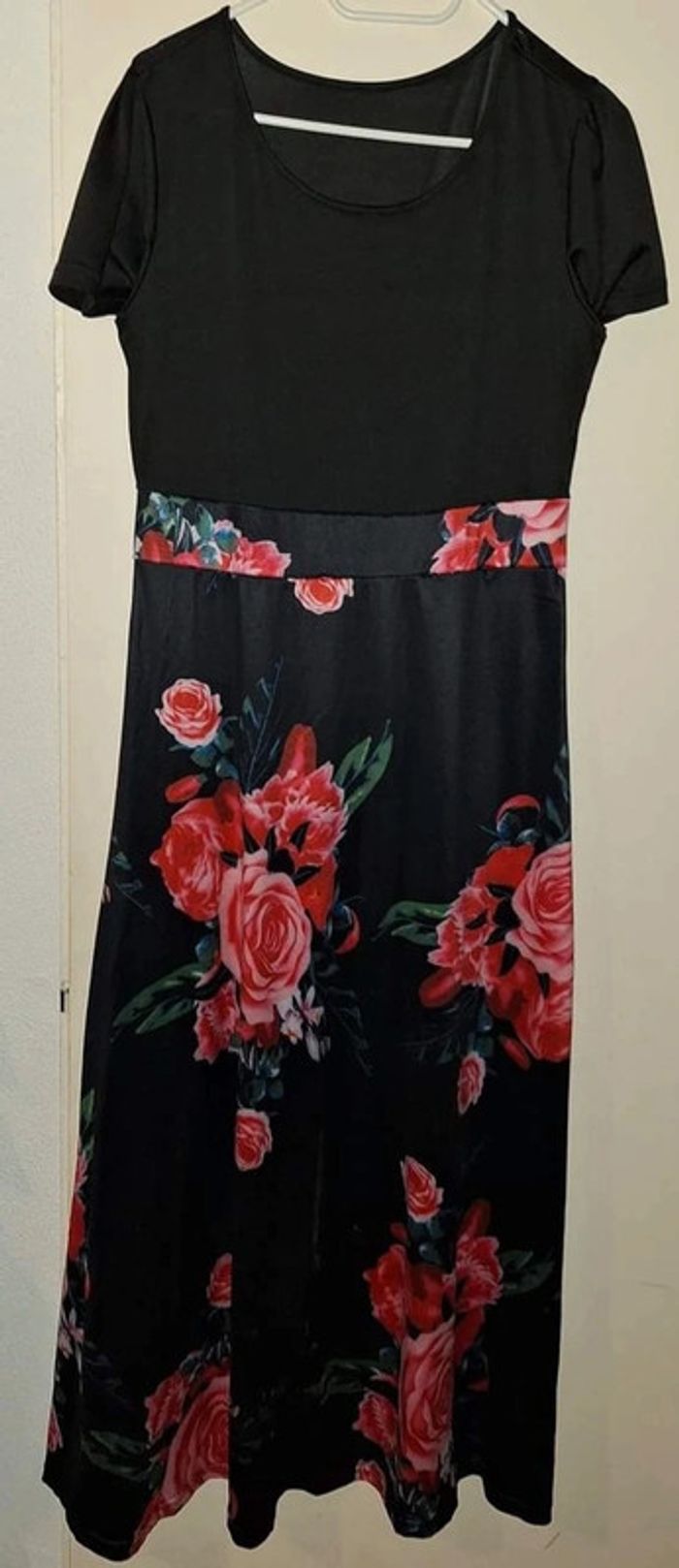 Robe longue.fleuri