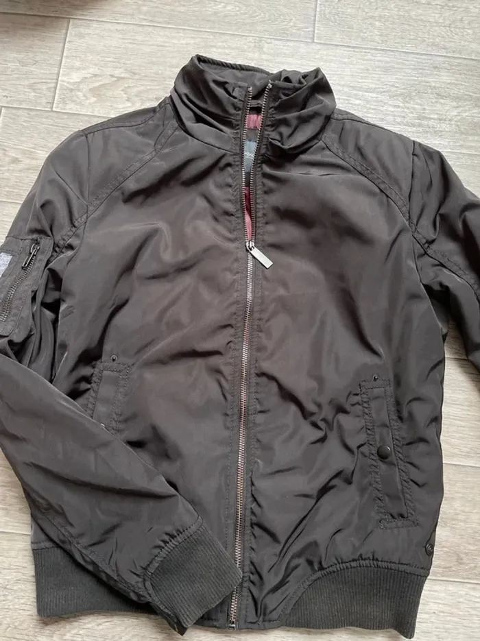 Veste Blouson noir Bonobo taille S - photo numéro 8