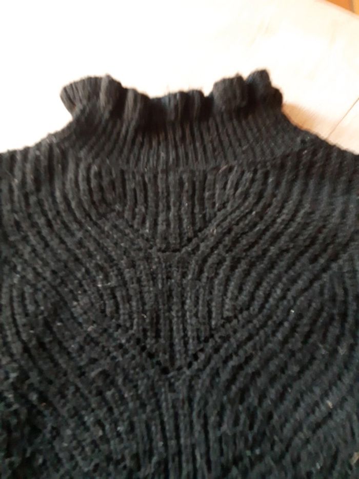 Pull laine noir - photo numéro 2