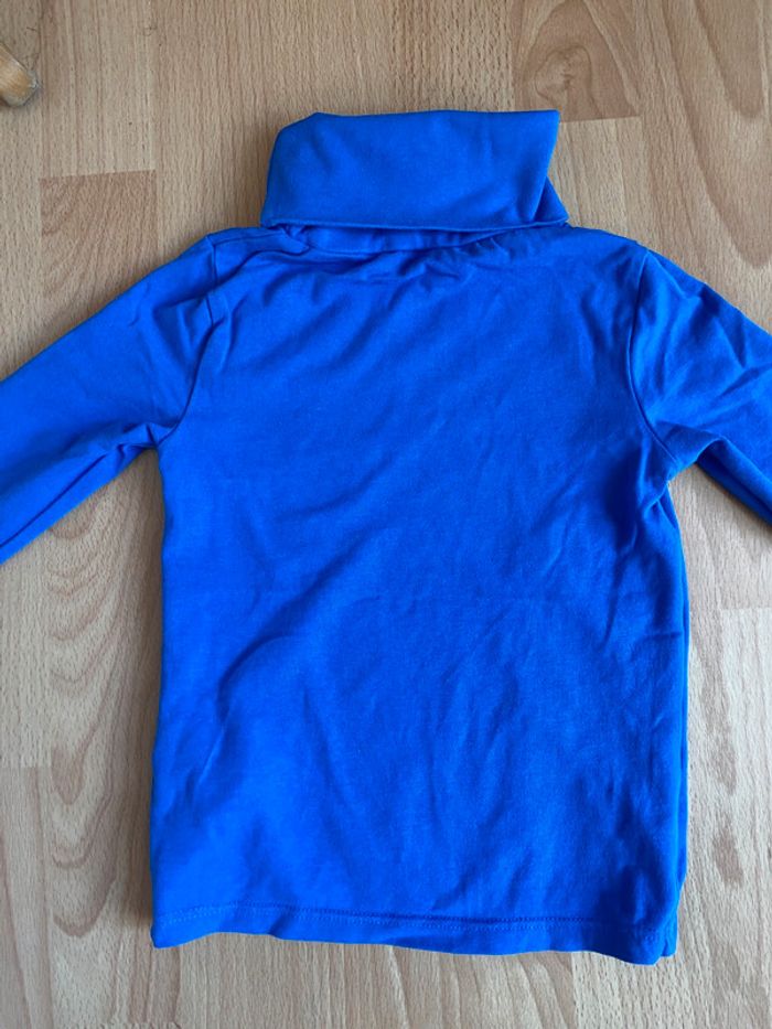 Beau sous-pull à col roulé bleu Okaïdi T. 5 ans/108 cm garçon TBE - photo numéro 4