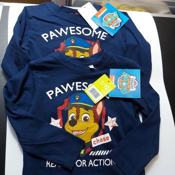 Lot de 2 Tee-shirts paw patrol
