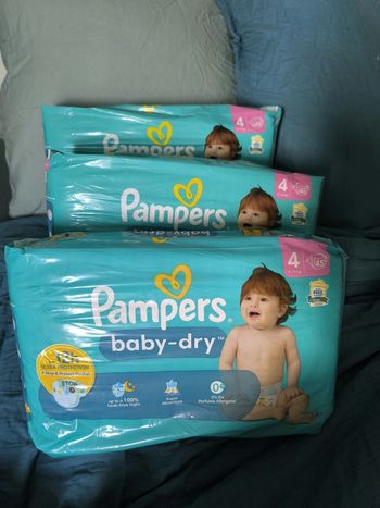 Pampers baby dry T4 - 135 couches - 3*45