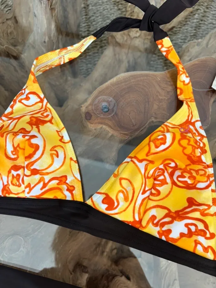 Maillot de bain 2 pièces pièces Livia orange - photo numéro 3