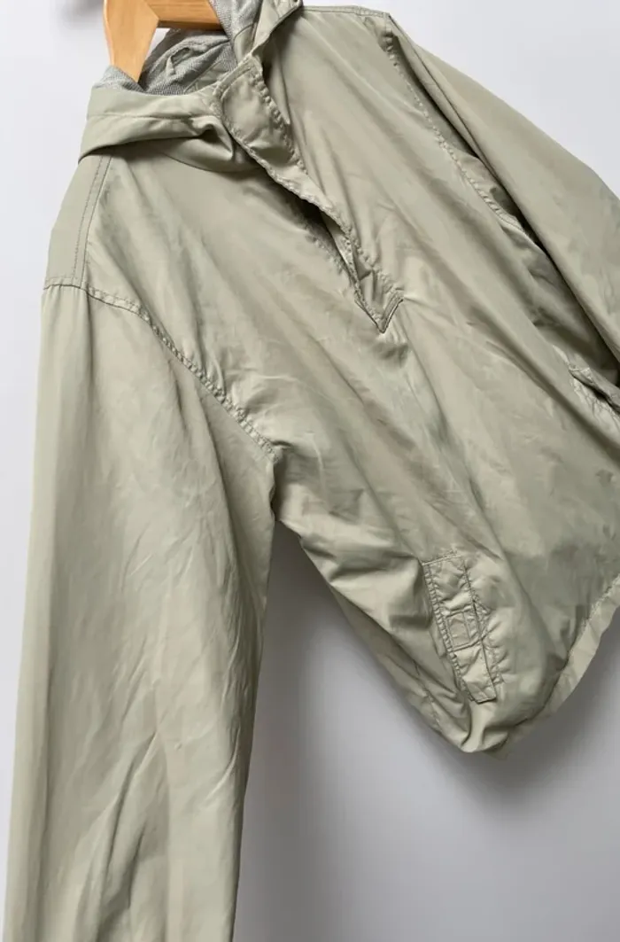 Nylon Hoodie Windbreaker Gap khaki green Womens L - photo numéro 7